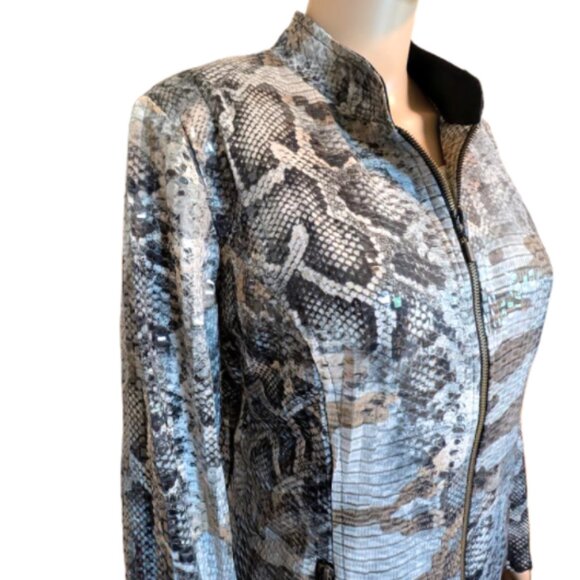 NWT Frank Lyman Design Animal Print Jacket Size 14 - Picture 2 of 6